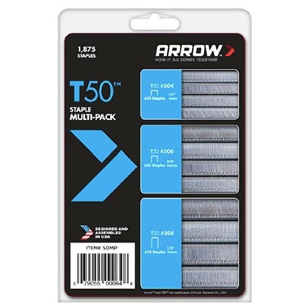 Arrow Fastener Arrow Fastener 50MP 1875 Count Multi T50 Staple 184756